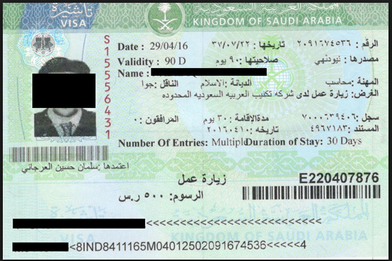  Saudi Visa from Bangalore