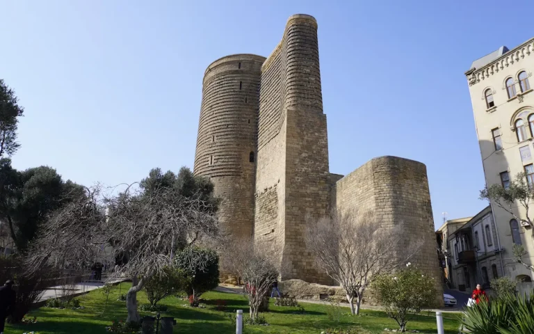 Maiden Tower in the Old City of Baku